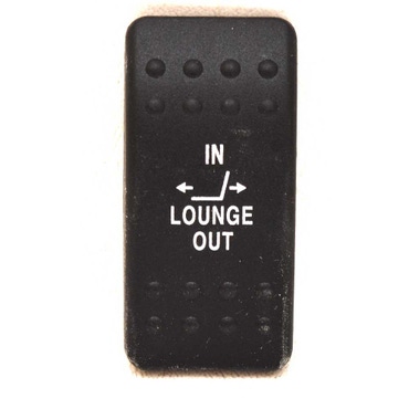 Carling Boat Rocker Switch Plate | Lounge In / Out Actuator Black