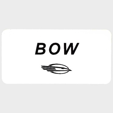 Chaparral Boat Side Mount Bow Decal 14.00741 | White Black Sticker
