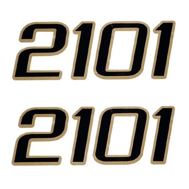 Tracker Boat Emblem Decal Stickers 130104 | Mako 2101 Gold (Pair)