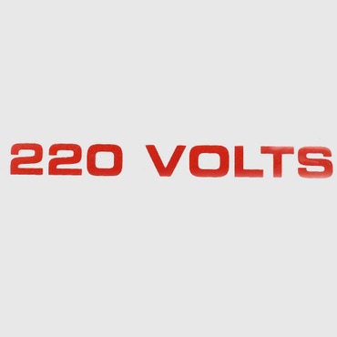 Marquis Boat Label Decal 5451260 | 220 Volts Red Sticker