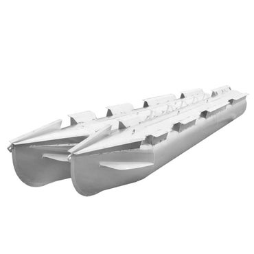 Pontoon Boat Log Float Tubes | 21 FT x 25 Inch w/o Strakes (Set of 2)