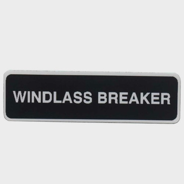 Sea Ray Boat Windlass Breaker Label 2029126 | 1 3/4 x 1/2 Inch Sticker