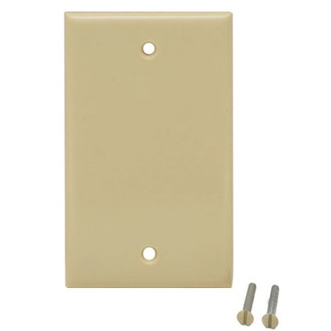 Leviton Boat Blank Electrical Cover Plate 001-86014 | Beige Plastic