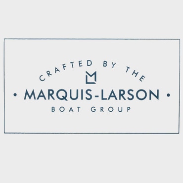 Marquis Boats Decal 8154128 | Larson 3 1/2 x 2 Inch Blue Clear