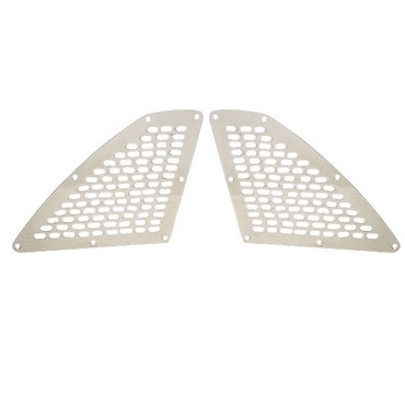 Bryant Boat Grille Covers | Mirrored Silver Stainless Steel (Pair)